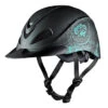 Troxel Rebel Turquoise Rose Helmet -Western Cowboy Equipment Shop 04 275