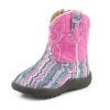 Infant Roper Pink Chevron Glitter Square Toe Cowboy Boot 2 Infant Roper Pink Chevron Glitter Square Toe Cowboy Boot -Western Cowboy Equipment Shop 0901619012922