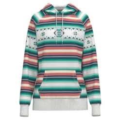Hooey Ladies "Mesa" Serape Pattern Hoodie