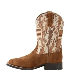 Ariat Boy's Camo Print Boot -Western Cowboy Equipment Shop 10019913 side