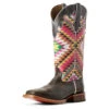 Ariat Iron Grey Aztec Square Toe -Western Cowboy Equipment Shop 10029709