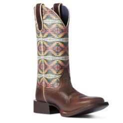 Ariat Women's Brown Pendleton Circuit Square Toe -Western Cowboy Equipment Shop 10038476 medial 1