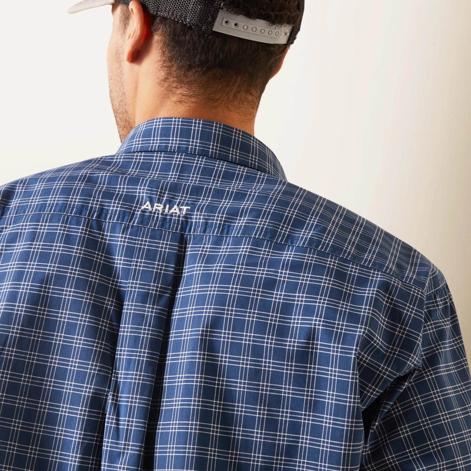 Ariat Blue Plaid Pro Series Long Sleeve Shirt 5 Ariat Blue Plaid Pro Series Long Sleeve Shirt - Image 3