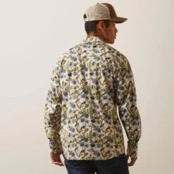 Ariat Men's Hadkins Retro Fit Shirt -Western Cowboy Equipment Shop 10043893 back warm