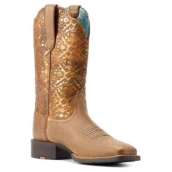 Ariat Women's Round Up Western Boot -Western Cowboy Equipment Shop 10044431 medial