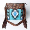 American Darling Turquoise Fringe Blanket Purse -Western Cowboy Equipment Shop 120063 E