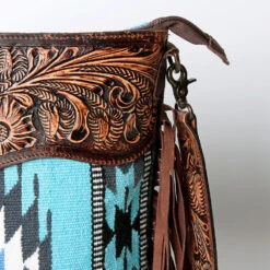 American Darling Turquoise Fringe Blanket Purse -Western Cowboy Equipment Shop 120063 X