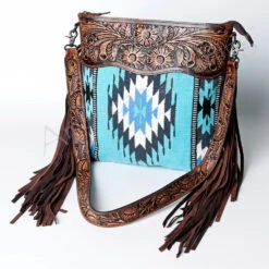 American Darling Turquoise Fringe Blanket Purse -Western Cowboy Equipment Shop 120063 Y