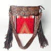 American Darling Conceal Carry Red Blanket Floral Tooled Bag -Western Cowboy Equipment Shop 120066 E