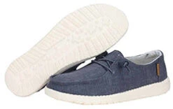 Heydude Hey Dude Chambray Navy & White Wendy Shoes -Western Cowboy Equipment Shop 121412526 WENDY CHAMBRAY NAVY WHITE 03 900x 2ad7a69a b0a5 4bee 9c54 d01349f99e20