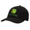 John Deere Men's Black Stretch Band Logo Cap 2 John Deere Men's Black Stretch Band Logo Cap -Western Cowboy Equipment Shop 13080424BK 1