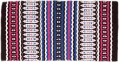 Mustang- Black And Blue Canyon Wool Blanket