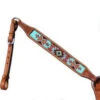 Shiloh Turquoise/Brown/Burgundy Beaded Breast Collar -Western Cowboy Equipment Shop 14031 1 2breastcollar