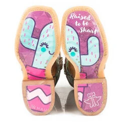 Karman Girls Square Toe Boot -Western Cowboy Equipment Shop 1411900070741b