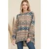 Mocha Aztec Print High-Low Top -Western Cowboy Equipment Shop 15365055 d027f4fc 05f8 49e5 9b8f 598cc3f44778