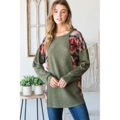 Solid And Aztec Top With Stitch Detail -Western Cowboy Equipment Shop 17190248 25c3a4cf 6334 4ac2 bca2 11da52f55d51 1