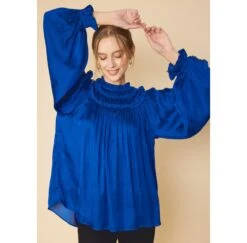 Solid Ruffled Satin Long Sleeve -Western Cowboy Equipment Shop 17405072 79862bc7 845b 4995 a141 5c714c4bd55d