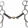 Showman 3 Piece Snaffle Dog Bone Bit -Western Cowboy Equipment Shop 18176