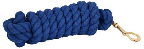 Cotton Lead/Bolt Snap - Blue 3 Cotton Lead/Bolt Snap - Blue