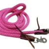 Showman Pink Nylon Barrel Reins -Western Cowboy Equipment Shop 19246pk