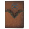 Hooey Russet/Green Trifold -Western Cowboy Equipment Shop 1989322W3