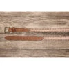 Texas Saddlery Tan/Brown Buckstitch Belt -Western Cowboy Equipment Shop 1w237c