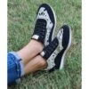 Black & White Cowhide Tennis Shoes -Western Cowboy Equipment Shop 20210908 143517