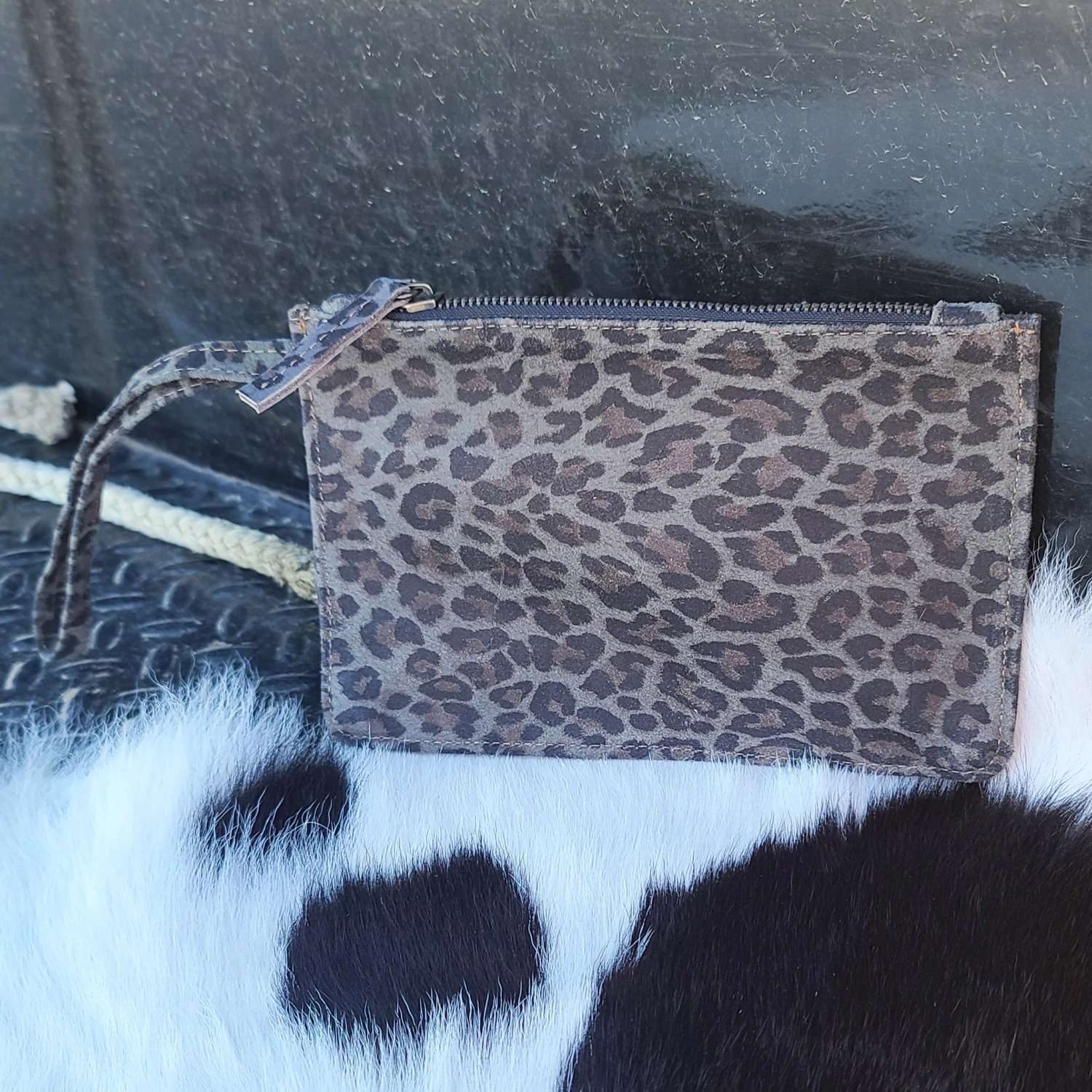 Grey Cheetah Wristlet 3 Grey Cheetah Wristlet