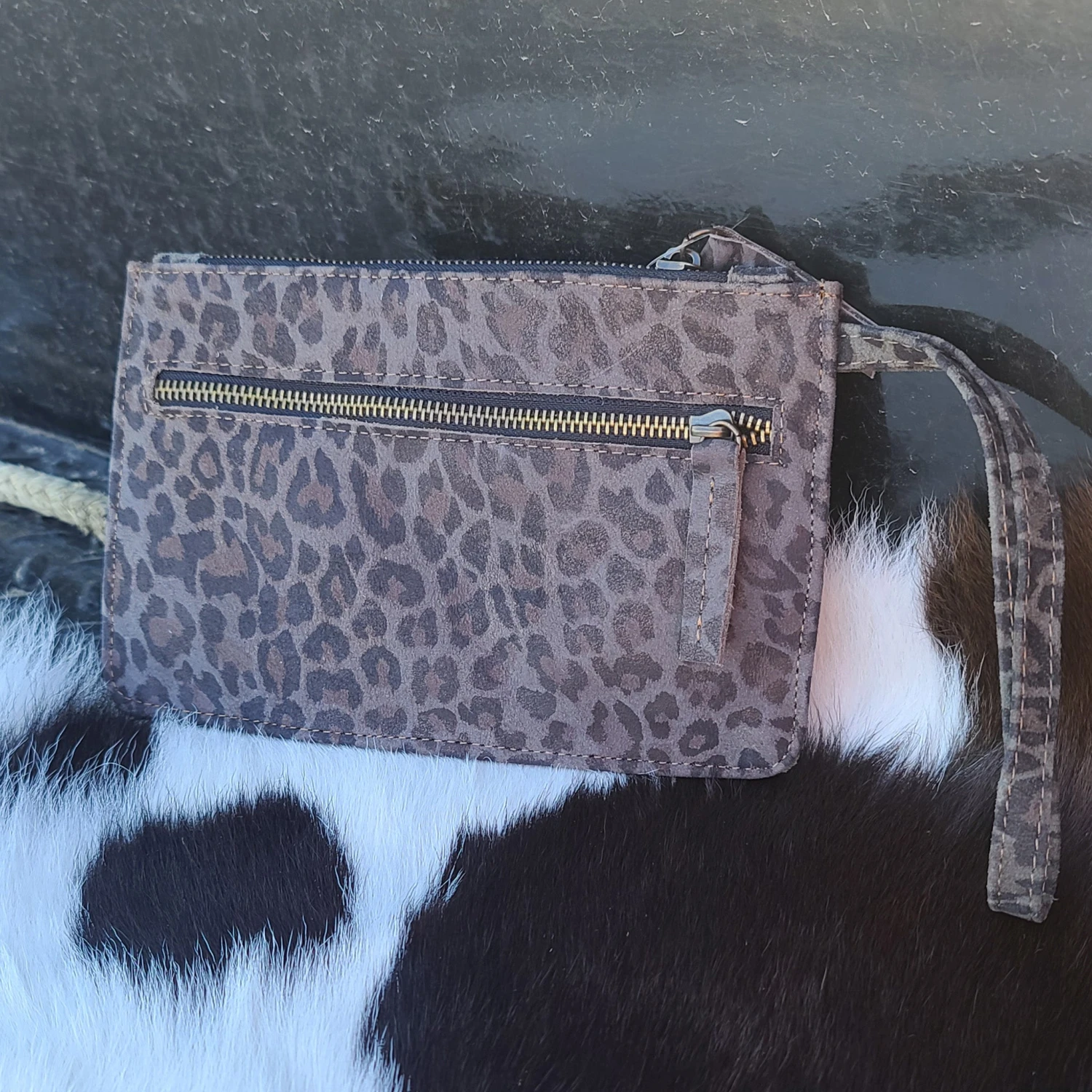 Grey Cheetah Wristlet 4 Grey Cheetah Wristlet - Image 2