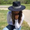 Women's Black Fedora W/ Aztec Band -Western Cowboy Equipment Shop 20220413 134112