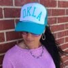 Teal Oklahoma Cap -Western Cowboy Equipment Shop 20220413 135609