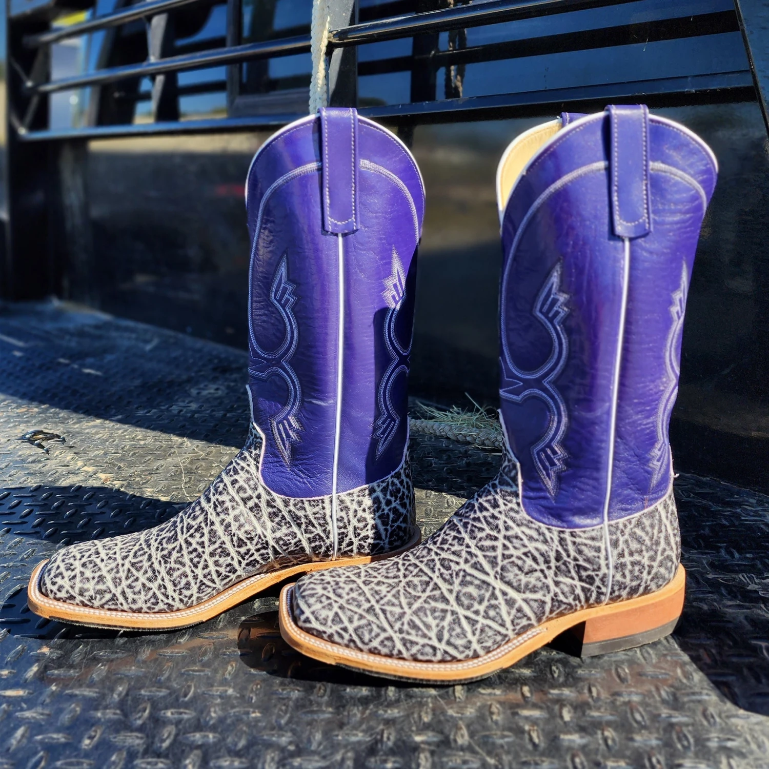 Men's Anderson Bean Black And White Vintage Elephant Boots 4 Men's Anderson Bean Black And White Vintage Elephant Boots - Image 2