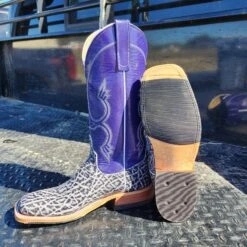 Ladies Anderson Bean Black And White Elephant Boots -Western Cowboy Equipment Shop 20221017 141008
