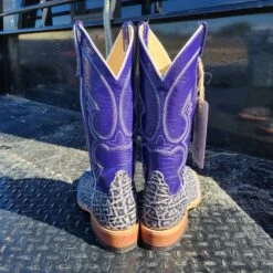 Ladies Anderson Bean Black And White Elephant Boots -Western Cowboy Equipment Shop 20221017 141026