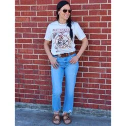 Flying Monkey Angie High Rise Straight Leg Crop Jean -Western Cowboy Equipment Shop 20230215 103303