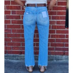 Flying Monkey Angie High Rise Straight Leg Crop Jean -Western Cowboy Equipment Shop 20230215 103348