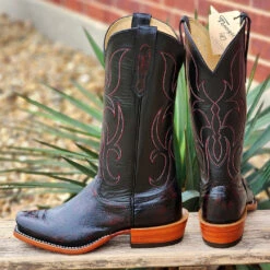 Ladies Fenoglio Black Cherry Smooth Ostrich -Western Cowboy Equipment Shop 20230323 134508