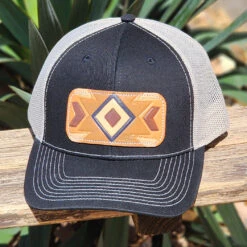 McIntire Saddlery Black & Tan Aztec Cap
