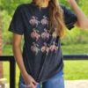 Vintage Black Mineral Wash Bucking Cowgirl Tee -Western Cowboy Equipment Shop 20230412 114730