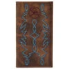 Hooey Brown Blue Boot Stitched Wallet -Western Cowboy Equipment Shop 2043566W2