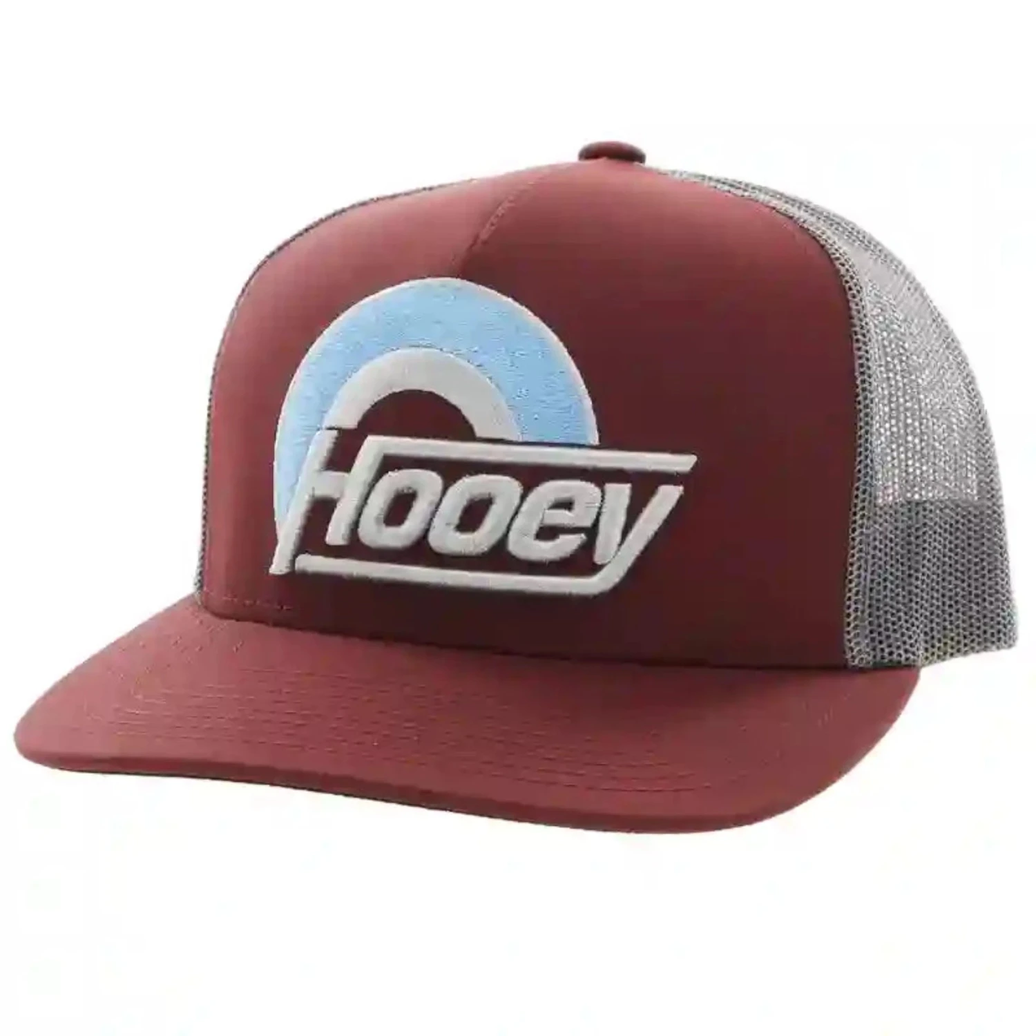 Hooey High Profile Maroon/Grey Cap-Large HOOEY Logo 3 Hooey High Profile Maroon/Grey Cap-Large HOOEY Logo