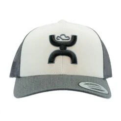 Hooey Sterling White & Grey Cap-Grey Hooey Up Patch