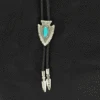 Bolo Arrowhead With Turquoise Stone -Western Cowboy Equipment Shop 22118