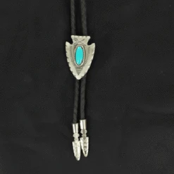 Bolo Arrowhead With Turquoise Stone