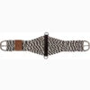 Mustang Black And White Wool Roper Cinch -Western Cowboy Equipment Shop 297 DT