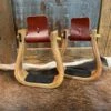 Nettles Stirrups 2" Varnish Barrel Racer 1 Nettles Stirrups 2" Varnish Barrel Racer -Western Cowboy Equipment Shop 2GPRV