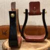 Nettles Stirrups 2" Flatbottom Varnish -Western Cowboy Equipment Shop 2 FV
