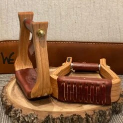 Nettles Stirrups 2" Halfbreed Varnish -Western Cowboy Equipment Shop 2 HBV2copy