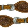 Showman Youth Floral Rhinestone Buckle Spur Straps -Western Cowboy Equipment Shop 30700