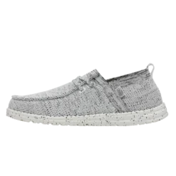 Heydude HEY DUDE WALLY HALO STONE WHITE -Western Cowboy Equipment Shop 40014 1KA WALLYHALO STONEWHITE LEFTSIDE